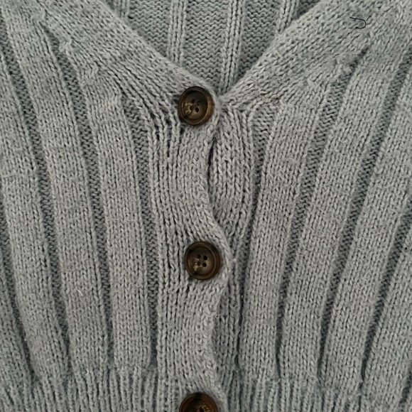 Garage Sweaters - baby blue cropped sweater garage size small